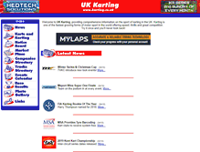 Tablet Screenshot of karting.co.uk