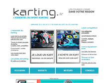 Tablet Screenshot of karting.fr
